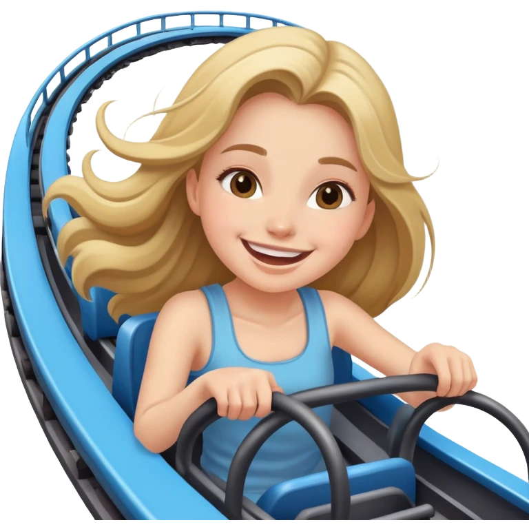 girl on a rollercoaster emoji