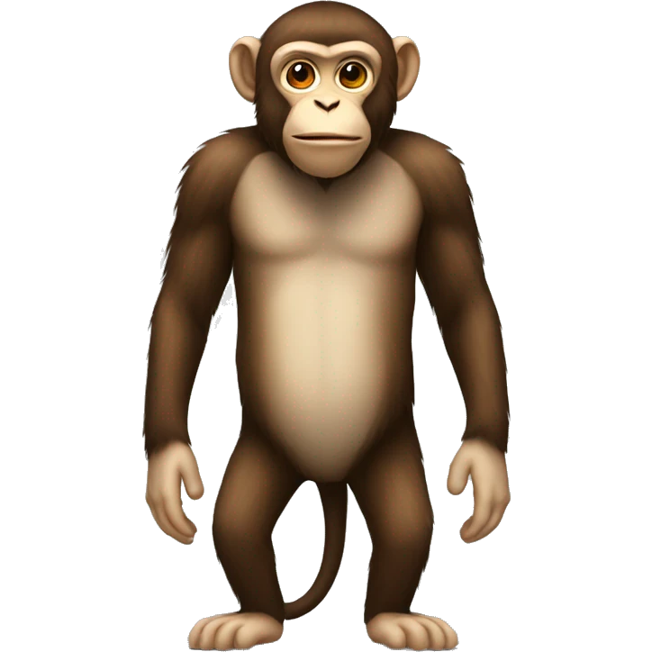 Tall medium and short monkey emoji