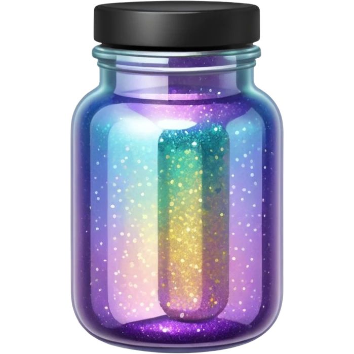 Iridescent Glitter Jar emoji