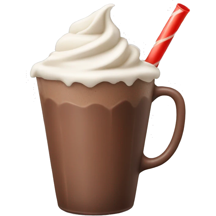 chocolate milkshake emoji