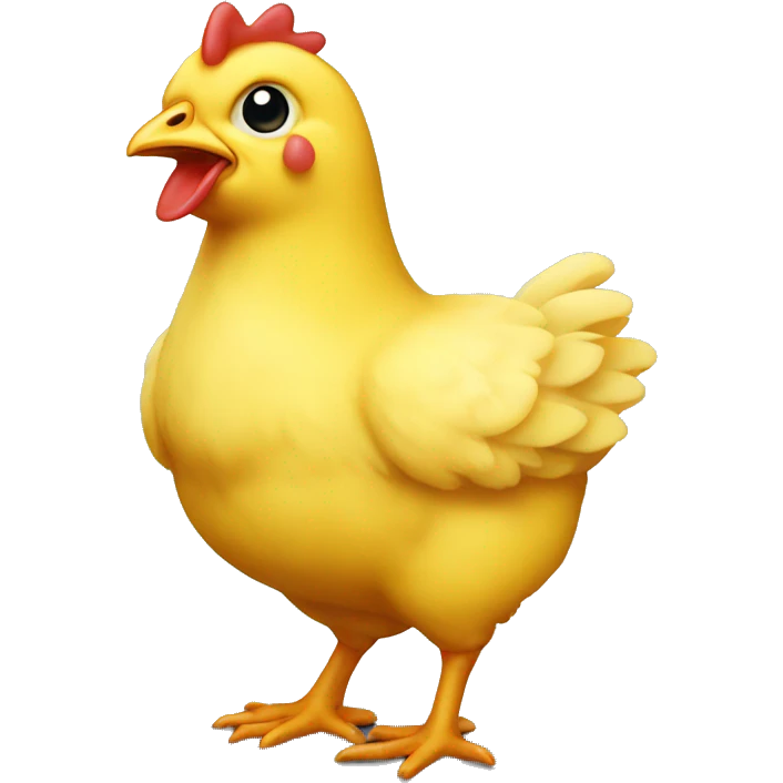 A baby chicken yellow  emoji