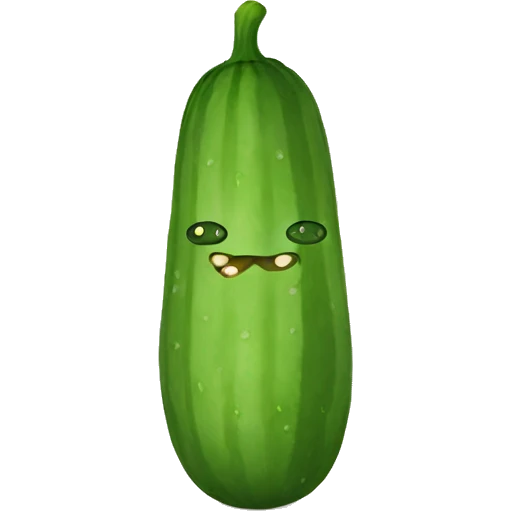 Cat eat cucumbers emoji