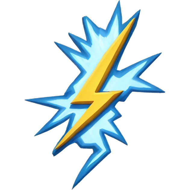 thunder or lightning emoji