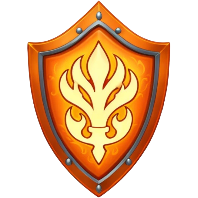 fiery shield emoji
