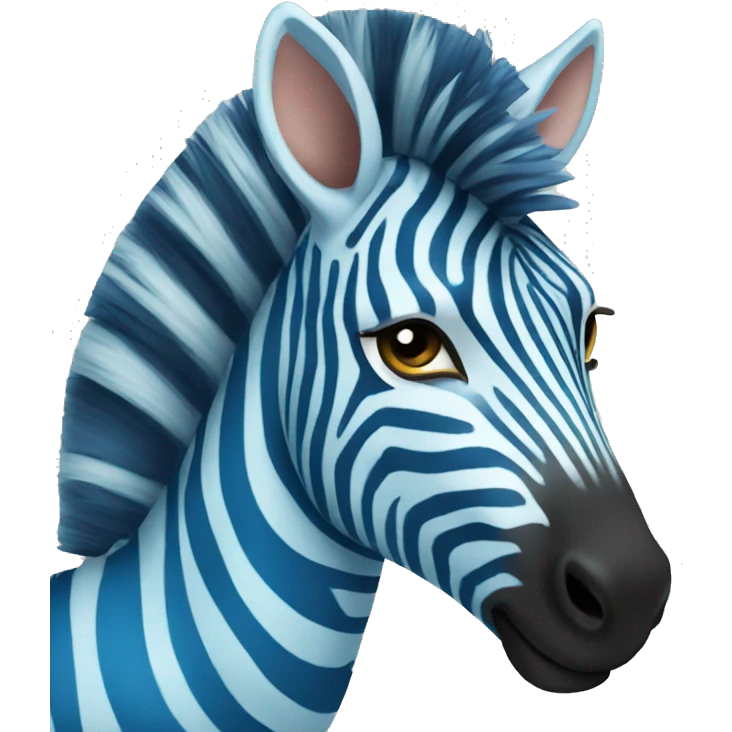 blue zebra emoji