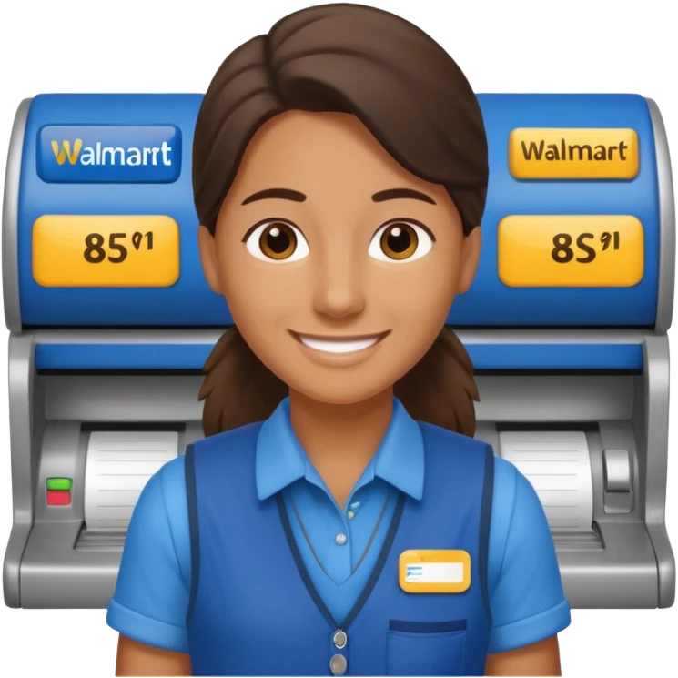 Walmart cashier emoji