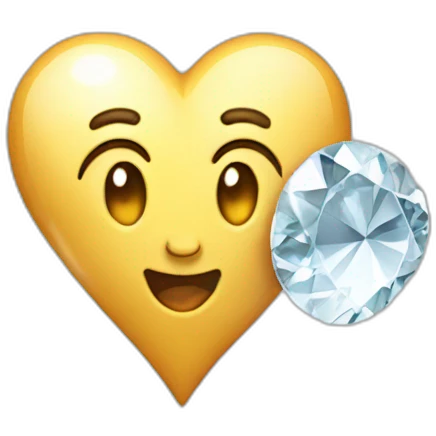 coeur en diamant emoji