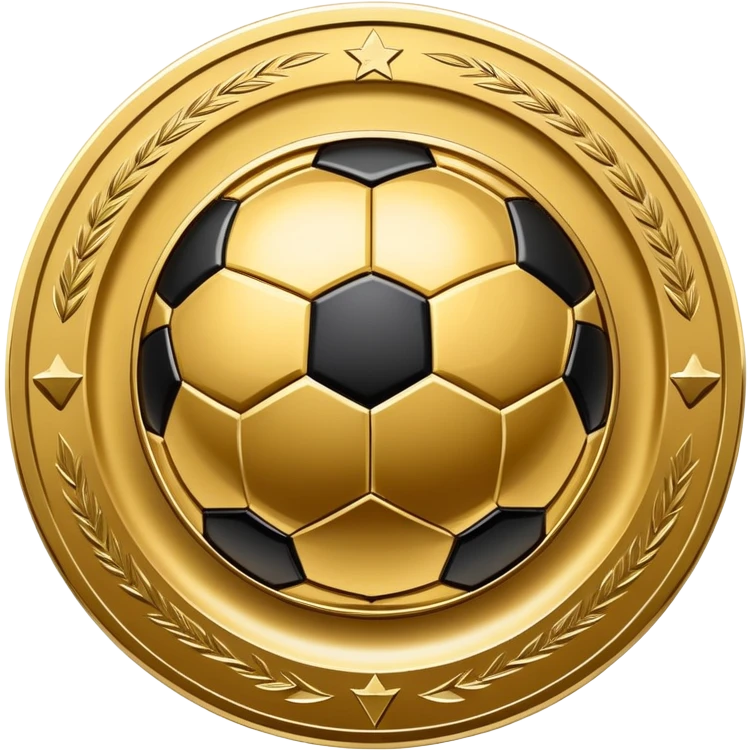 round golden plate with football motifs, representing Israeli Premier League champions emoji