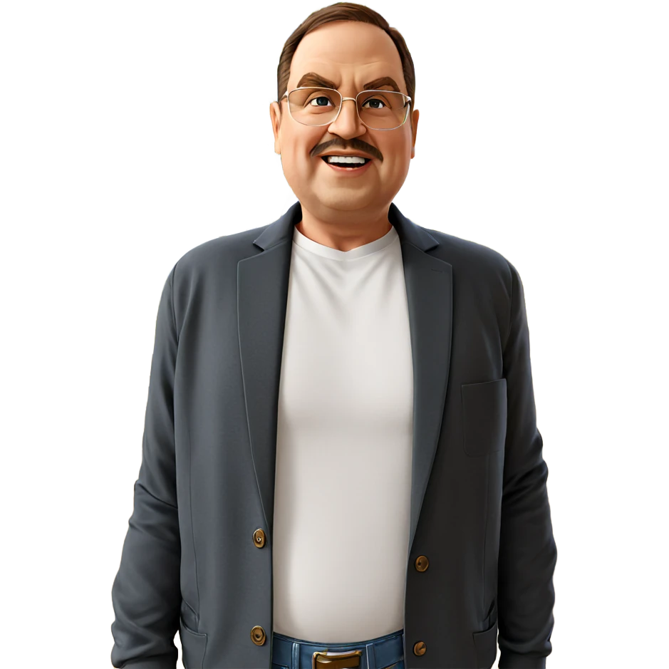 casual outdoor portrait of male emoji