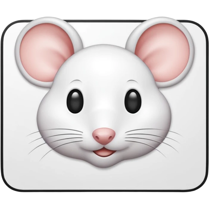 big white mouse pad emoji