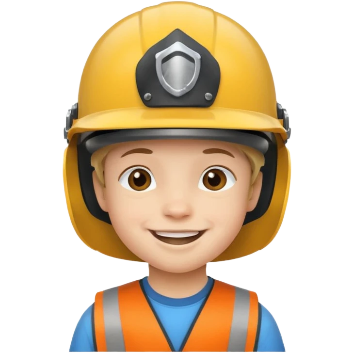 child with helmet emoji