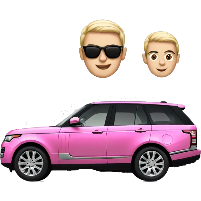 pink range rover  emoji