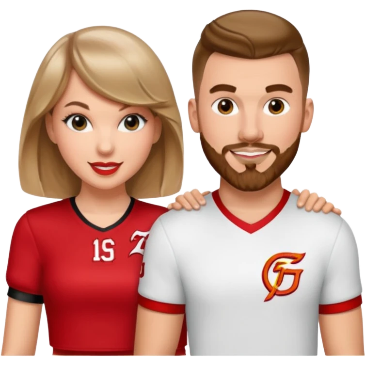 Taylor Swift and Travis kelce emoji