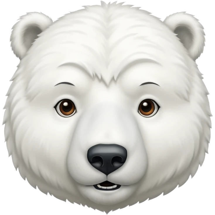 Swony face polar Bear  emoji