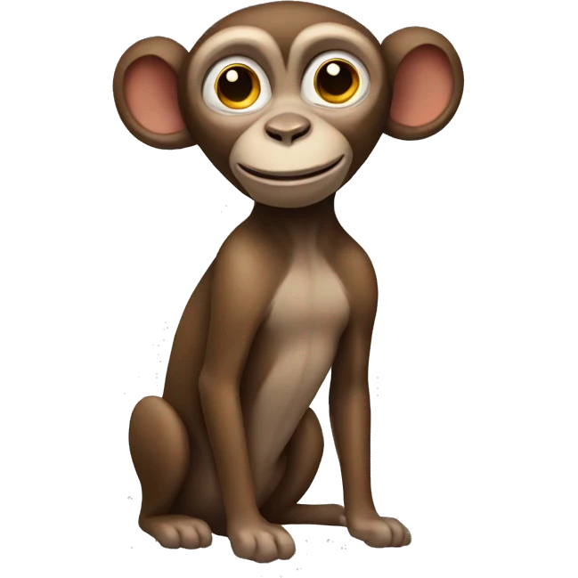 Monkey on a dog  emoji