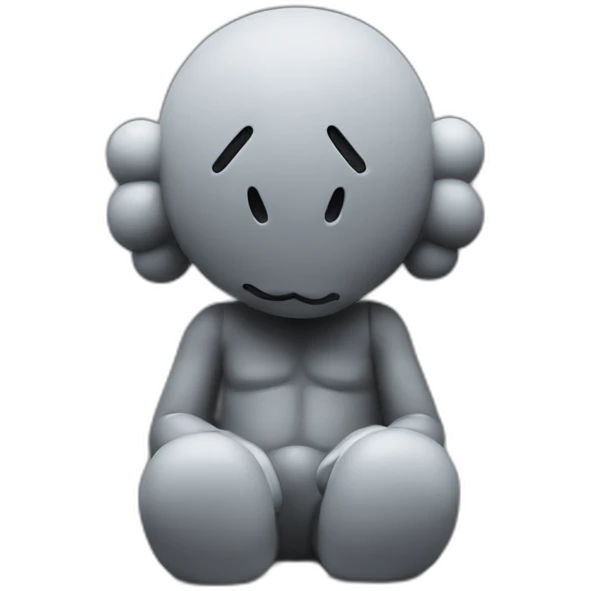 Kaws statue emoji