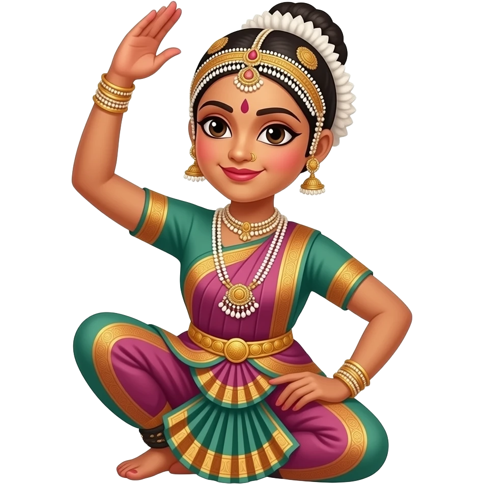 Fair bharatnatyam dancer emoji