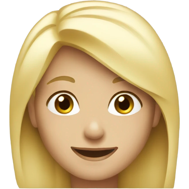 smiling blonde in bra emoji