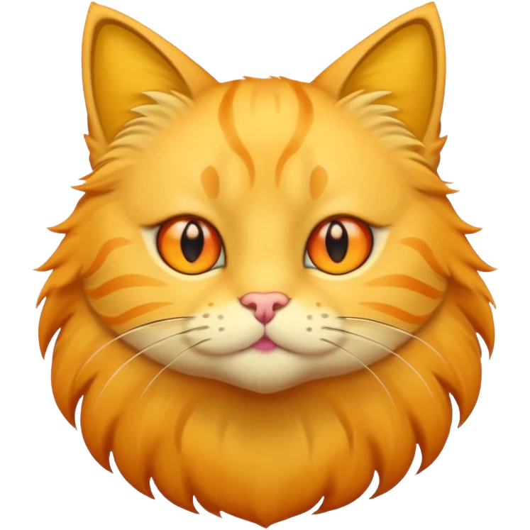 A yellow cat emoji