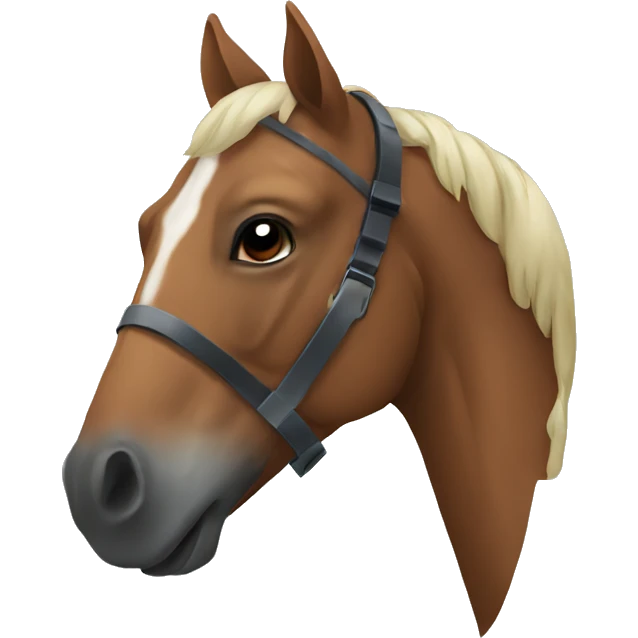 Horse with protection mask emoji