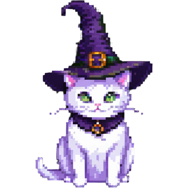 Witch cat emoji