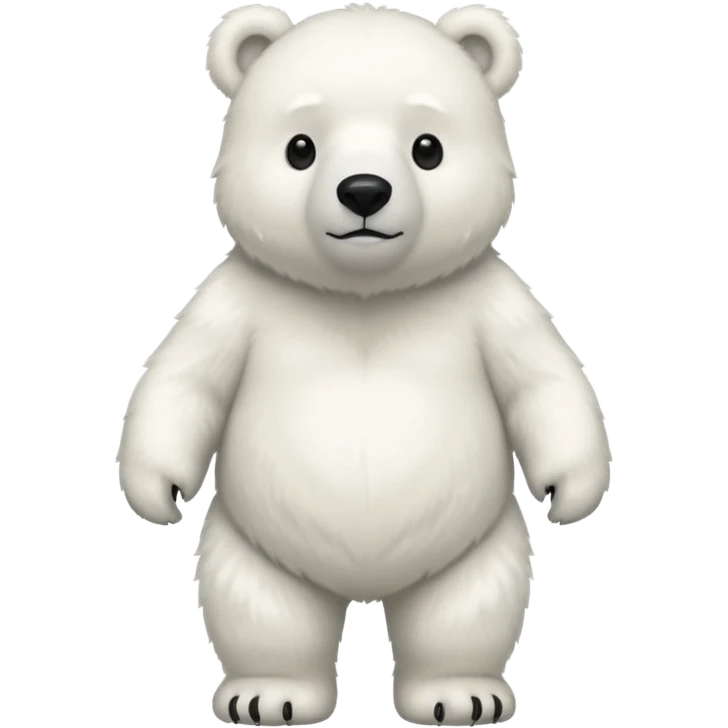 White Bear standing  emoji