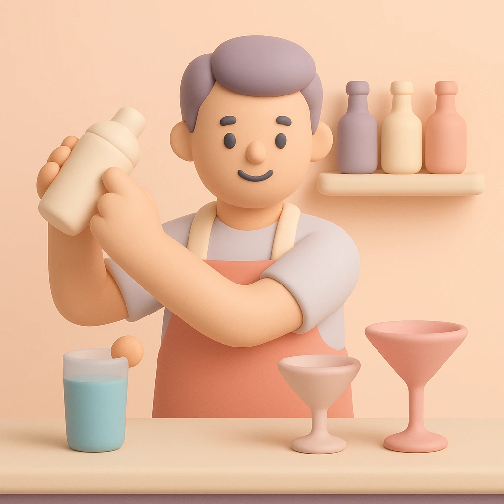 bartender mixing drinks emoji