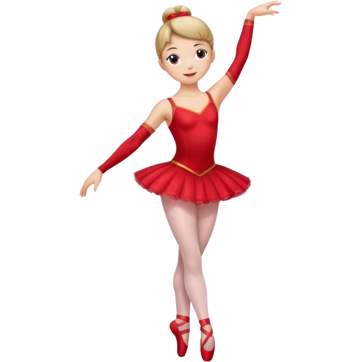 Make apple type ballerina emojis full body  emoji