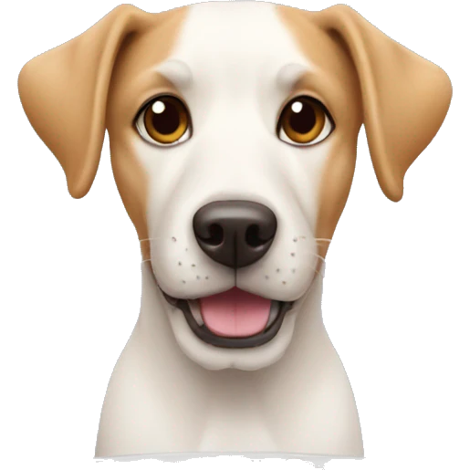 dog with treats in dog bowl in front of him emoji