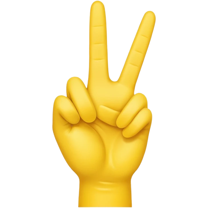 Right yellow hand
Peace sign but with thumb extended out  emoji