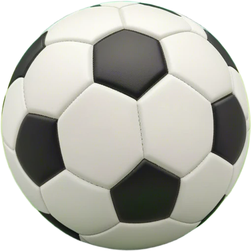 Cinematic Realistic image of a soccer ball with crisply detailed panel textures and precise stitching, set against a vibrant green pitch with dynamic natural lighting that highlights its athletic spirit emoji