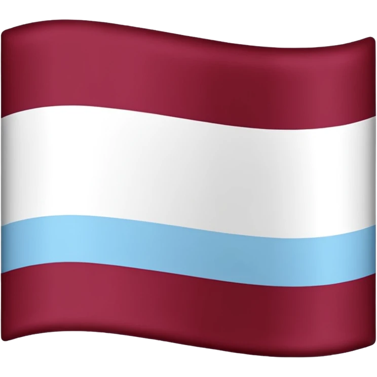 Austria flag with dark burgandy and light blue colour instead  emoji