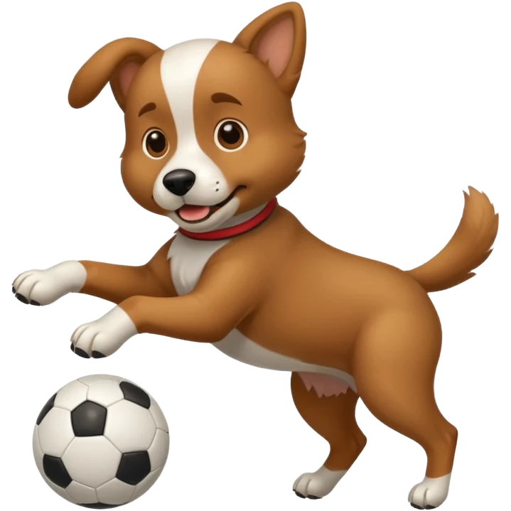 Soccer dog emoji