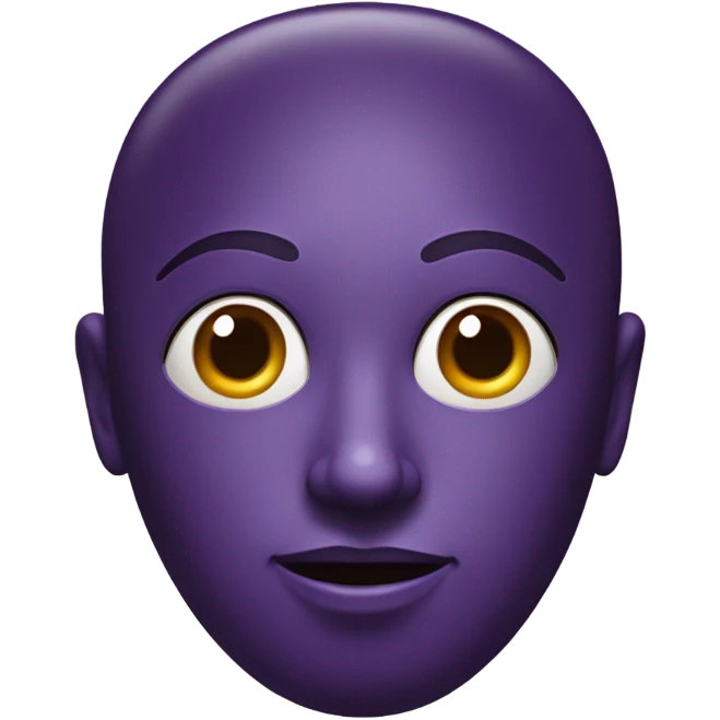 Face with aubergine  emoji