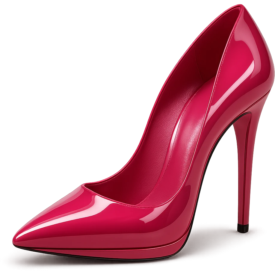 pink high heel, luxurious and bold emoji