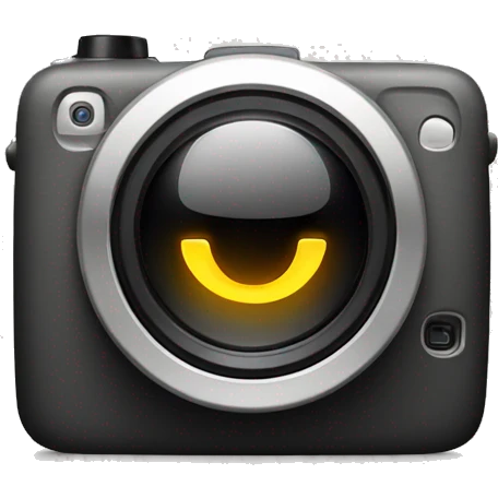 Iphone camera with flash emoji