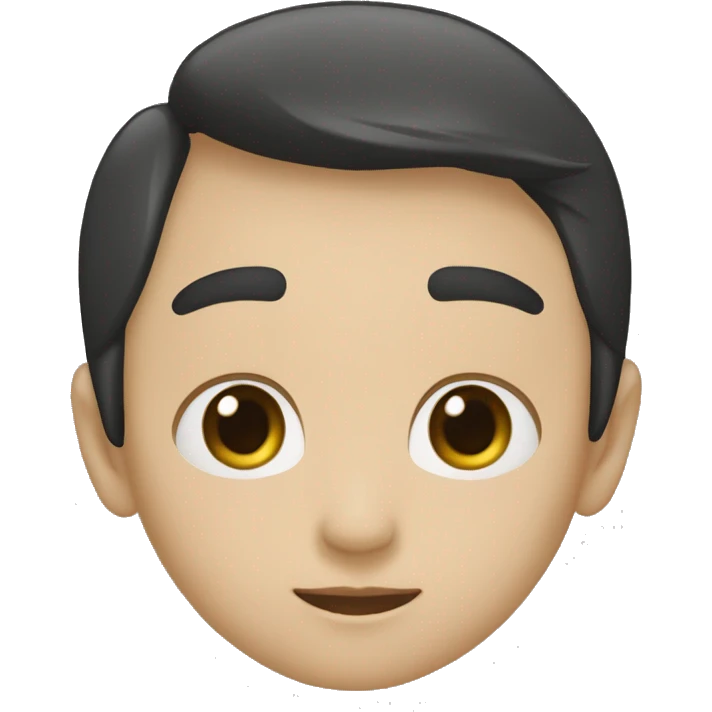 面部没有表情的男孩或女孩，他们头上带着帽子 emoji