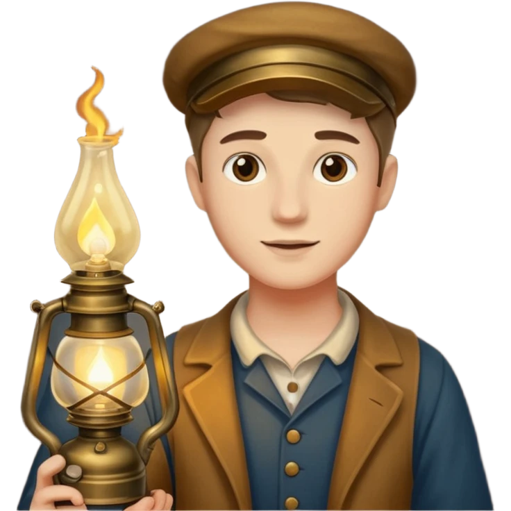 holding gas lamp emoji