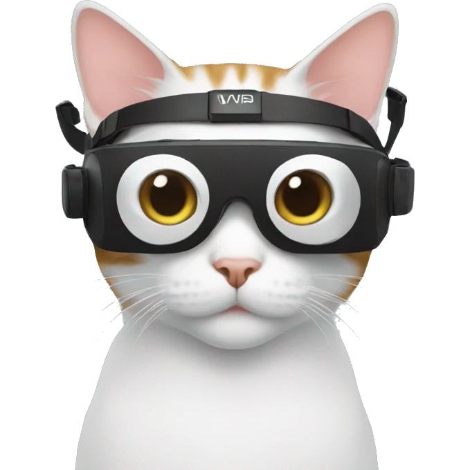cat with vr emoji