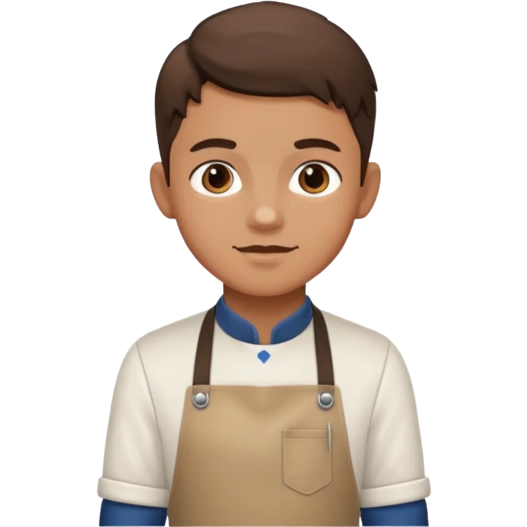 barista boy with apron emoji