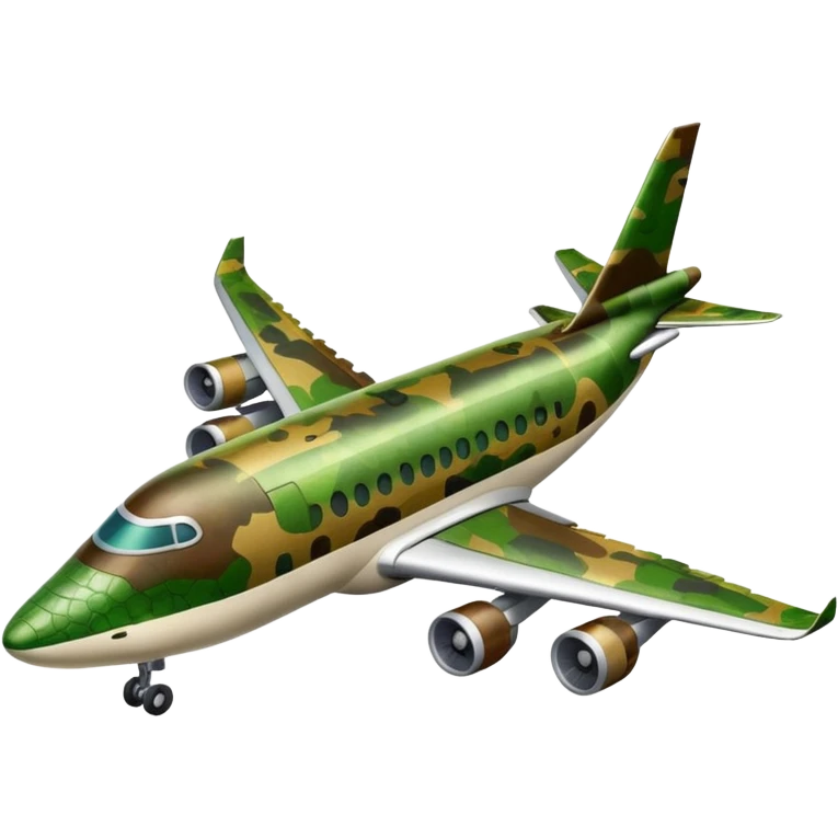 Airplane with crocodile head emoji