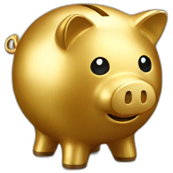 golden piggybank emoji