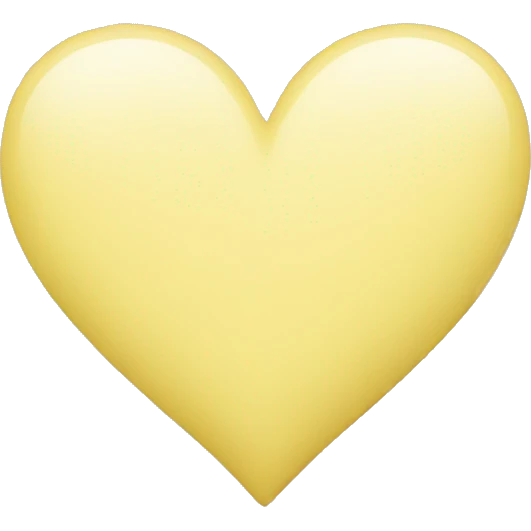 Pastel yellow heart emoji