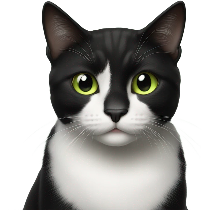 Tuxedo cat emoji