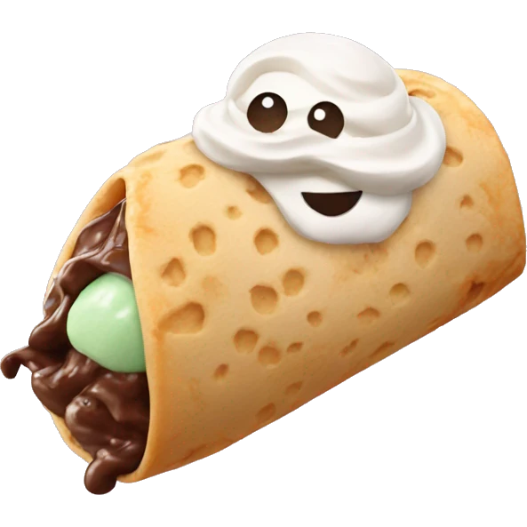 Ice cream burrito emoji