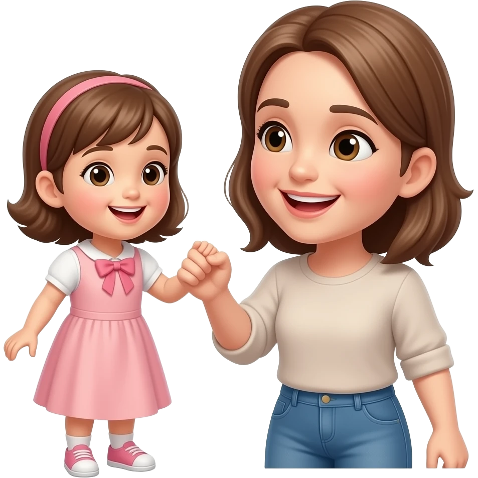 A mother slaps her daughter emoji