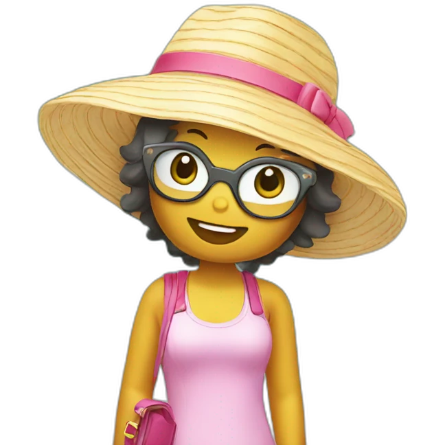 Hello kitty vacation emoji