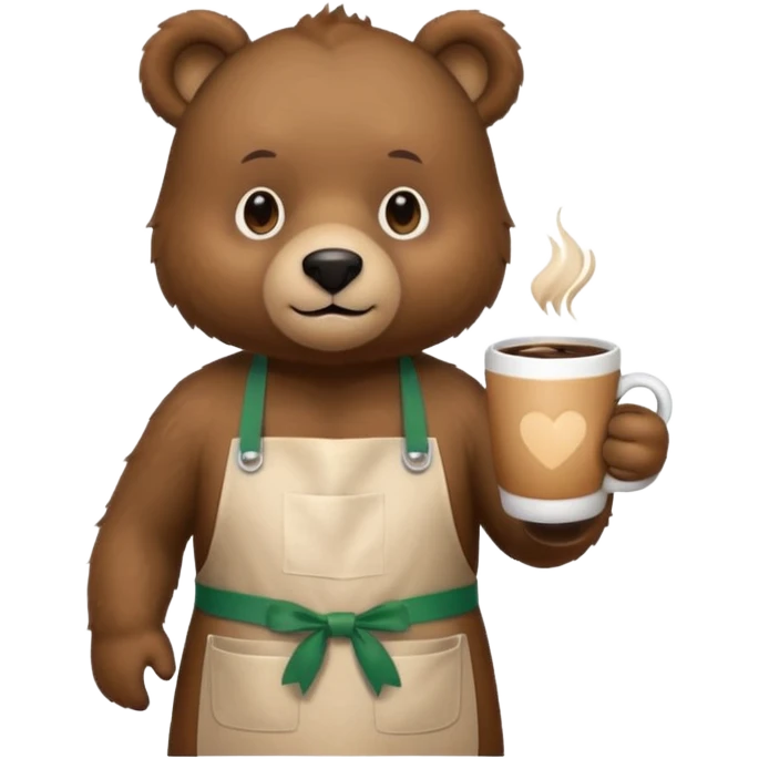 Barista Bear emoji