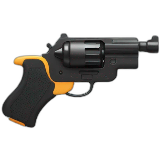 Toy Gun sideways emoji