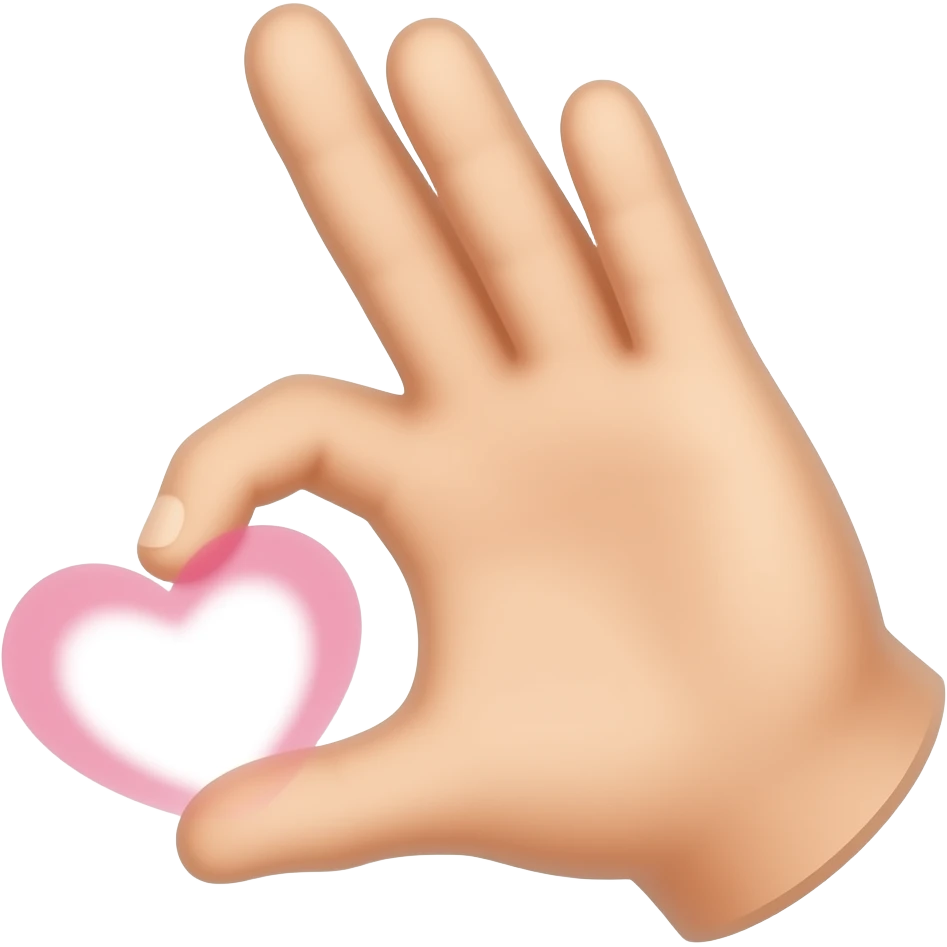 Dedo corazon emoji